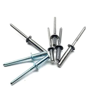 factory supplier aluminium/steel countersunk head open end blind pop rivet