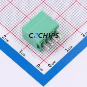 MX2EDGV-2.5-04P-GN01-Cu-A Plug-in Terminal Block Through hole,P=2.5mm Connector Board-to-Board / Socket Closed 1x4P 2.5mm Green - Product Image 2