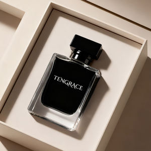 Envase de Perfume Reciclable de <span class=keywords><strong>30ml</strong></span> 50ml 100ml, Botella de Perfume Rectangular Transparente Vacía, Botella de Perfume de Vidrio Negro con Caja - Product Image 5