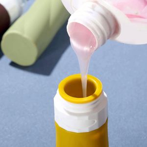 Bouteilles compressibles personnalisées avec logo, contenants de toilette, flacons de voyage en silicone pour crème liquide, shampoing - Product Image 2
