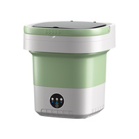Mini petite machine à laver en plastique entièrement automatique transfrontalière essoreuse pliable pour chaussettes sous-vêtements pour dortoir usage domestique