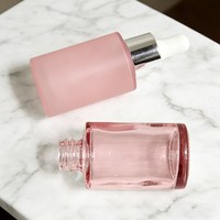 Flacons compte-gouttes en verre vides pour cosmétiques, cheveux, visage, huile essentielle, échantillon gratuit, épaule plate givrée, 1 oz, 2 oz, 30 ml, 50 ml, 60 ml