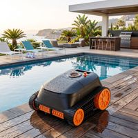 Penyedot Debu Kolam Renang Robotik Tanpa Kabel 240-350 L/mnt 4500mAh 150-180 Mnt IPX8 untuk Kolam Renang Dalam Tanah hingga 300 M²