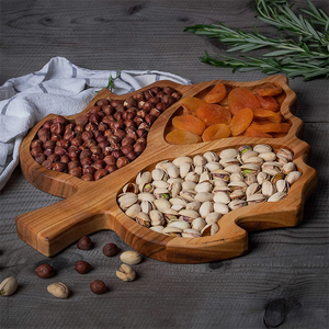 Vassoio piatto piatto all'ingrosso personalizzato foglia d'acero caramella frutta dolce torta - Product Image 4