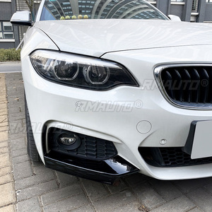 ลิ้นกันชนหน้าสีดำเงา สปอยเลอร์ดิฟฟิวเซอร์ ชุดแต่งสำหรับ BMW ซีรีส์ 2 F22 F23 M Sport ปี 2015-2019 - Product Image 4