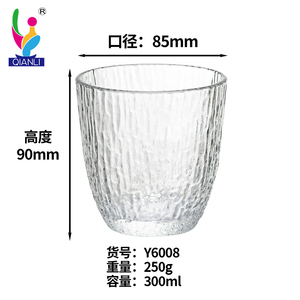 Bicchieri in Vetro Qianli, Tumbler per <span class=keywords><strong>Acqua</strong></span>, Bicchieri Trasparenti per Tè, Whisky e Succhi, Produzione OEM, Fornitura all'Ingrosso - Product Image 6