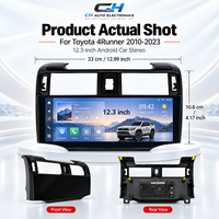 Pour Toyota Hilux/Runner Fortuner : Écran de navigation GPS grand format avec fonction Android Auto, garantie 1 an pour usage automobile
