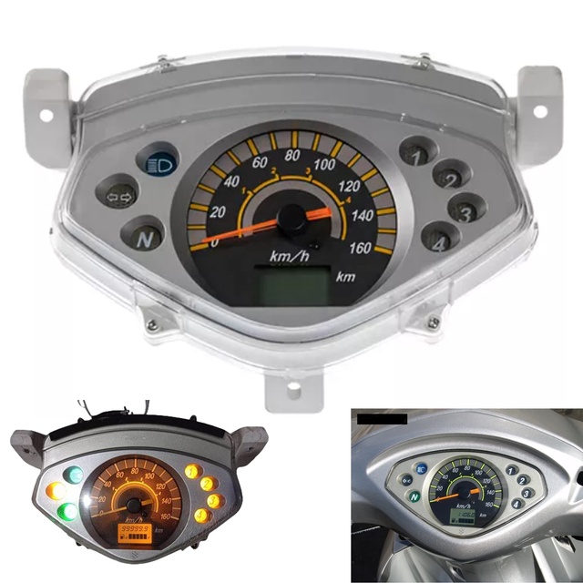 LCD Digital Bike Fuel Motorcycle Speedometer Odometer Tachometer for Suzuki Best 125 Fd 125 Shogun 125