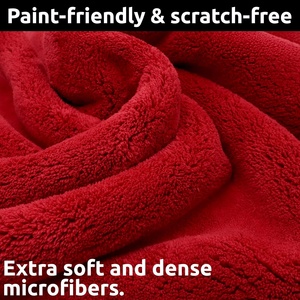 Customized Size 1200Gsm Dual Sides Microfiber Twisted Loop Car Drying Towel Wash Detailing Absorbent Twist Pile Cloth Cleaning - Product Image 3