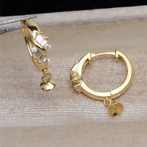 S925 <b>Silver</b> Female <b>Earrings</b> with <b>Pearl</b> DIY Accessories Versatile Semi-Finished Personalized <b>Earrings</b> Tray - Product Image 3