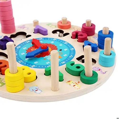 Amazon vende Montessori juguetes relojes digitales y juguetes de Madera Juguetes de la educación para la primera infancia en 202