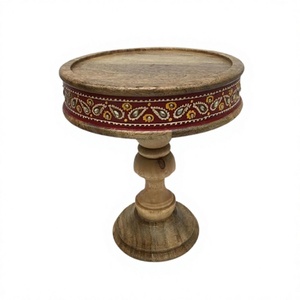 Support à gâteau en bois de qualité supérieure, design tendance, forme ronde, pour servir desserts et en-cas, à prix abordable - Product Image 1