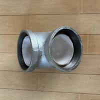Raccord coudé en fonte malléable 45/90/180 degrés, galvanisé à chaud haute pression, résistant à la corrosion