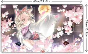 Tapis de jeu TCG anti-rayures sur mesure 24x14 pouces pour <span class=keywords><strong>Yu</strong></span>-<span class=keywords><strong>Gi</strong></span>-<span class=keywords><strong>Oh</strong></span>. et MTG Gaming - En stock - Product Image 2