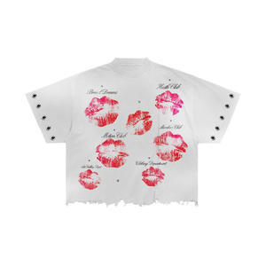 Camiseta de Alta Calidad, Tejida en Seda/Algodón, 250g, Talla Grande, Cuello Redondo, Manga Corta, Estampada, Personalizable para Hombre, Estilo Casual Elegante - Product Image 5