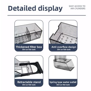 Filtro Superior Ajustable <span class=keywords><strong>de</strong></span> Múltiples Capas con Bomba Integrada para Acuarios <span class=keywords><strong>de</strong></span> Agua Dulce, Peces, Mariscos, Cangrejos Ermitaños, Camarones y Caballitos <span class=keywords><strong>de</strong></span> <span class=keywords><strong>Mar</strong></span> - Product Image 4