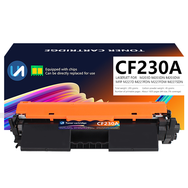 CF230A Monochrome Toner Cartridge Full Bulk Packaging Compatible with for Pro M203d/203dn/203dw M227fdn/227fdw Printers