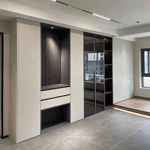 Diseño de Armario Multifuncional con Muebles de Mesa para Dormitorio de Madera - Product Image 6