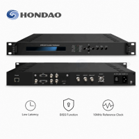 Modulateur numérique HD CVBS vers DVB-S2 DVB-S2X avec encodage HEVC H.265 H.264 en option