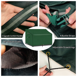 Fabbrica pronta per la spedizione fodera per panca <span class=keywords><strong>verde</strong></span> resistente impermeabile in poliestere 600D Loveseat e <span class=keywords><strong>copridivano</strong></span> copertura per mobili da esterno - Product Image 2