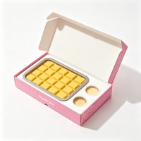 Boîtes à dessert roses personnalisées de qualité alimentaire, emballages de luxe pour macarons, chocolats et pâtisseries, boîtes cadeaux avec séparateurs pour boulangerie