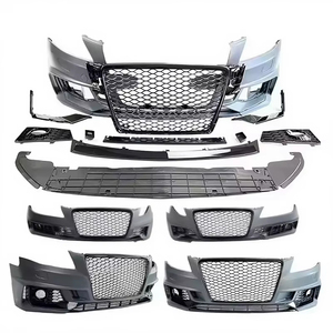 Kits de carrosserie pour <span class=keywords><strong>Audi</strong></span> A4 S4 B8, style <span class=keywords><strong>RS4</strong></span> <span class=keywords><strong>B9</strong></span>, pare-chocs <span class=keywords><strong>avant</strong></span> 2008-2012 avec calandre nid d'abeille, certifié CE, en stock aux États-Unis - Product Image 3