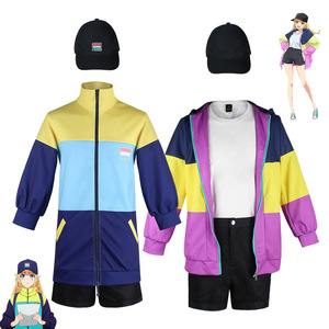 Disfraz de Cosplay de Tsukimi Eiko, Conjunto de Anime con Chaqueta, Pantalones Cortos y Sombrero para Juego de Rol, Uniforme para Jóvenes de 18 a 24 Años, Tallas XS, S, M, L, XL, XXL - Product Image 1