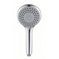 Douche à main 3 voies personnalisable OEM/ODM, vente en gros d'usine, pomme de douche ABS chromée 110 mm avec buses faciles à nettoyer