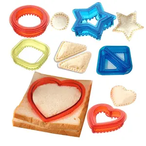 Utensili per torte produttori di Sandwich tagliapasta e sigillante per pane in plastica per bambini pranzo al sacco per ragazzi e ragazze