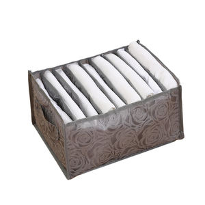 Boîte de rangement en maille d'usine, boîte de rangement non tissée pour sous-vêtements, organisateur de chaussettes pliable, rangement en tissu - Product Image 5