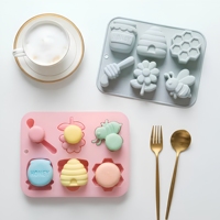 Moule à gâteau en silicone antiadhésif résistant à la chaleur et écologique pour la fabrication de chocolats, de bonbons et de glaces DIY