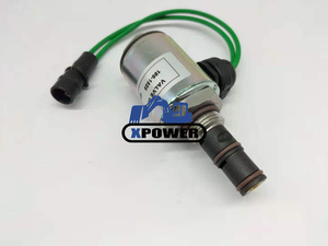Vanne solénoïde de coupure de carburant et d'extinction XPower noire pour camion excavateur 24V 7167-6200 320D 3CX 4CX 3054 1000 Moteur Pompe Guangdong - Product Image 3