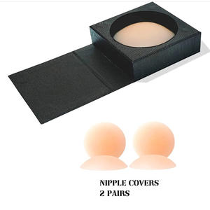 2 Paar Silikon hülle Wieder verwendbare Brust pasteten Ultra dünne unsichtbare nahtlose Silikon-Nippel pasteten mit Kleid - Product Image 1