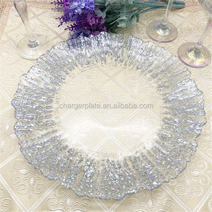 Plato de Presentación de Vidrio con Forma de Flor Silver Reef, Vajilla Elegante al por Mayor - Product Image 2