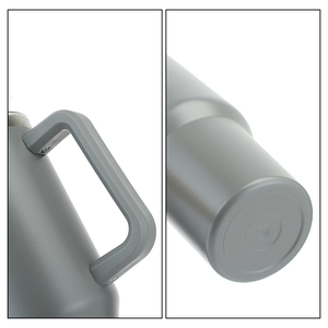 Gobelet isotherme H2.0 40oz en acier inoxydable à double paroi, motif léopard holographique, durable, style campagnard, avec paille, pour la rentrée scolaire - Product Image 2