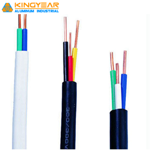 Cable de construcción de PVC de cobre aislado de un solo núcleo BV BVR RVV BVVB Cable eléctrico trenzado de 1,5mm-6mm Cable plano conductor sólido - Product Image 5