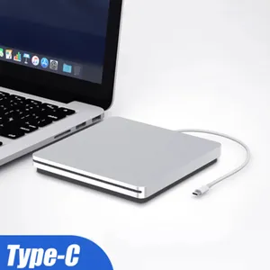 Ultra-Dunne Type-C Slot In Externe Cd Dvd-Brander DVD-RW Plug And Play Usb C Cd Drives Voor Macbook Pro Dell Xps