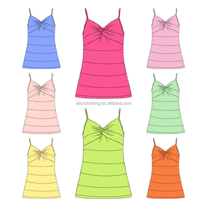 Girls Yoga Dress Kids Summer Dress Spaghetti Strap Yoga Dress Built in <b>Shorts</b> Breathable <b>Stretchy</b> Tennis Courts OEM ODM - Product Image 4