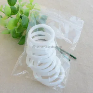 Bpa-free 10 cái/túi trắng bé núm vú chủ Nhẫn an toàn Silicone O Ring MAM Núm vú Adapter Nhẫn