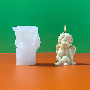 Moule <span class=keywords><strong>en</strong></span> silicone pour bougie aromatique <span class=keywords><strong>en</strong></span> forme de colonne romaine avec petit ange 3D, vente chaude - Product Image 6
