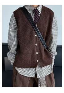 Chalecos Estilo Universitario Originales al por Mayor, Camisas Tejidas Vintage, Chaquetas para Hombre - Product Image 4