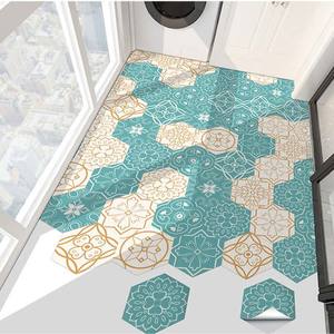 <span class=keywords><strong>Carrelage</strong></span> de sol en <span class=keywords><strong>vinyle</strong></span> <span class=keywords><strong>hexagonal</strong></span> uni en PVC imperméable, antidérapant, écologique et résistant à l'usure pour cuisines, ateliers et hôtels - Product Image 3