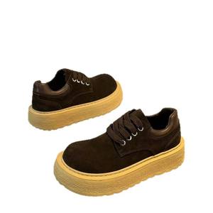 Zapatillas Casuales de Trabajo de Ante para Hombre, Estilo Retro, con Punta Redonda y Suela Gruesa, Novedad Otoño 2026 - Product Image 5