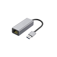 Adaptador LAN Ethernet Externo USB2.0 a RJ45 de 10/100Mbps, Tarjeta de Red Cableada PCE08 para PC y Laptop