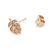 Boucles d'oreilles fantaisie en forme de feuille de monstera, bijoux féminins, en argent Sterling 925, à la mode