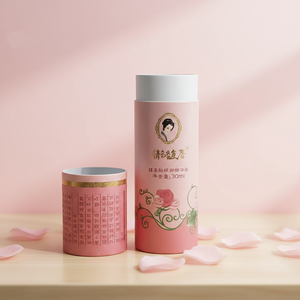 Personalizar cartón forma redonda tapa fuera de tubo de papel caja ecológica - Product Image 1