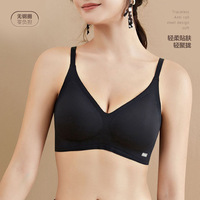 Soutien-gorge pour femme Style doux sans couture Soutien-gorge confortable et doux pour la peau sans armatures BH