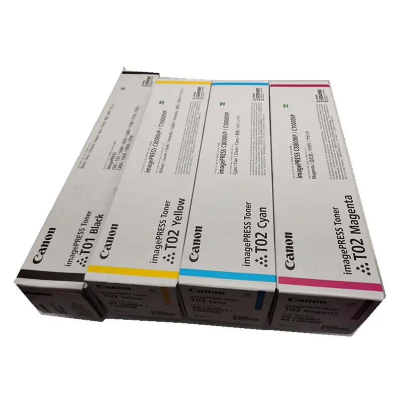 Toner couleur d'origine pour utilisation dans Canon imagePRESS C8000 C9010 C10000 C10010 VP cartouche de toner T02