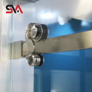 बाथरूम हार्डवेयर सेट थोक SVA-0001 स्टेनलेस स्टील 304 Frameless रपट कांच दरवाजा हार्डवेयर फिटिंग कमरे में स्नान के लिए