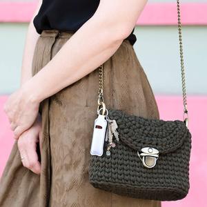 Llavero Porta Lápiz Labial para Sublimación, en Blanco, al por Mayor, Funda de Neopreno con Clip para Lápiz Labial, Soporte de Llavero de Viaje - Product Image 6